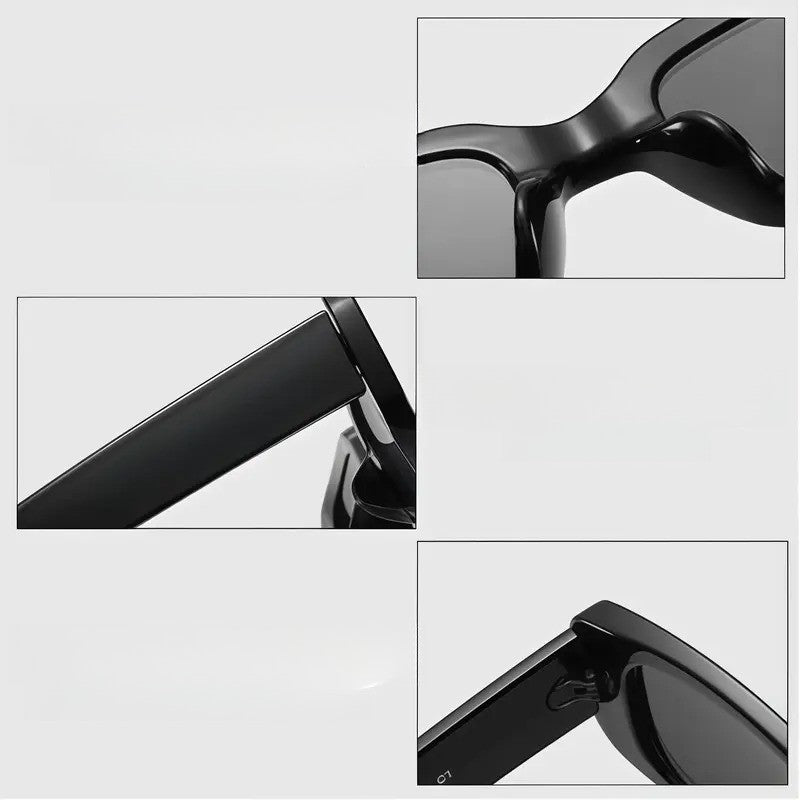 2pc Classy Rectangular Sunglasses Set