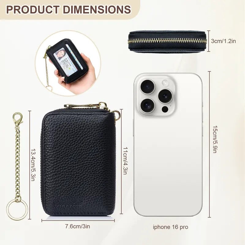 Classy RFID Genuine Leather Cardholder