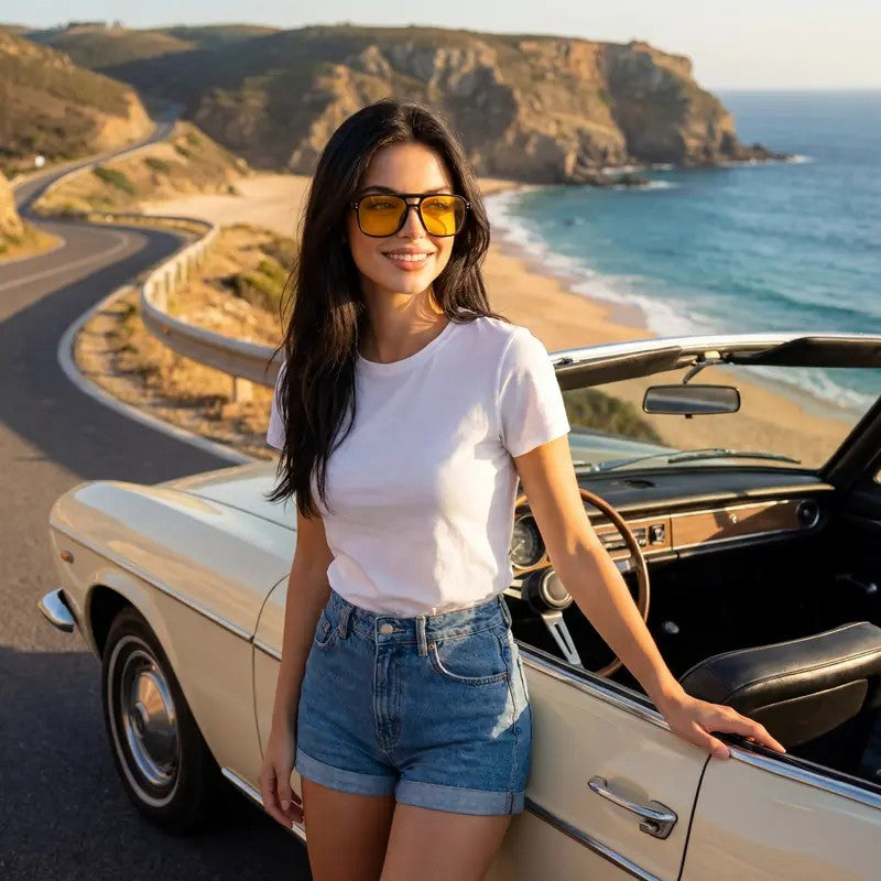 5pc Classy Retro Aviator Sunglasses Set