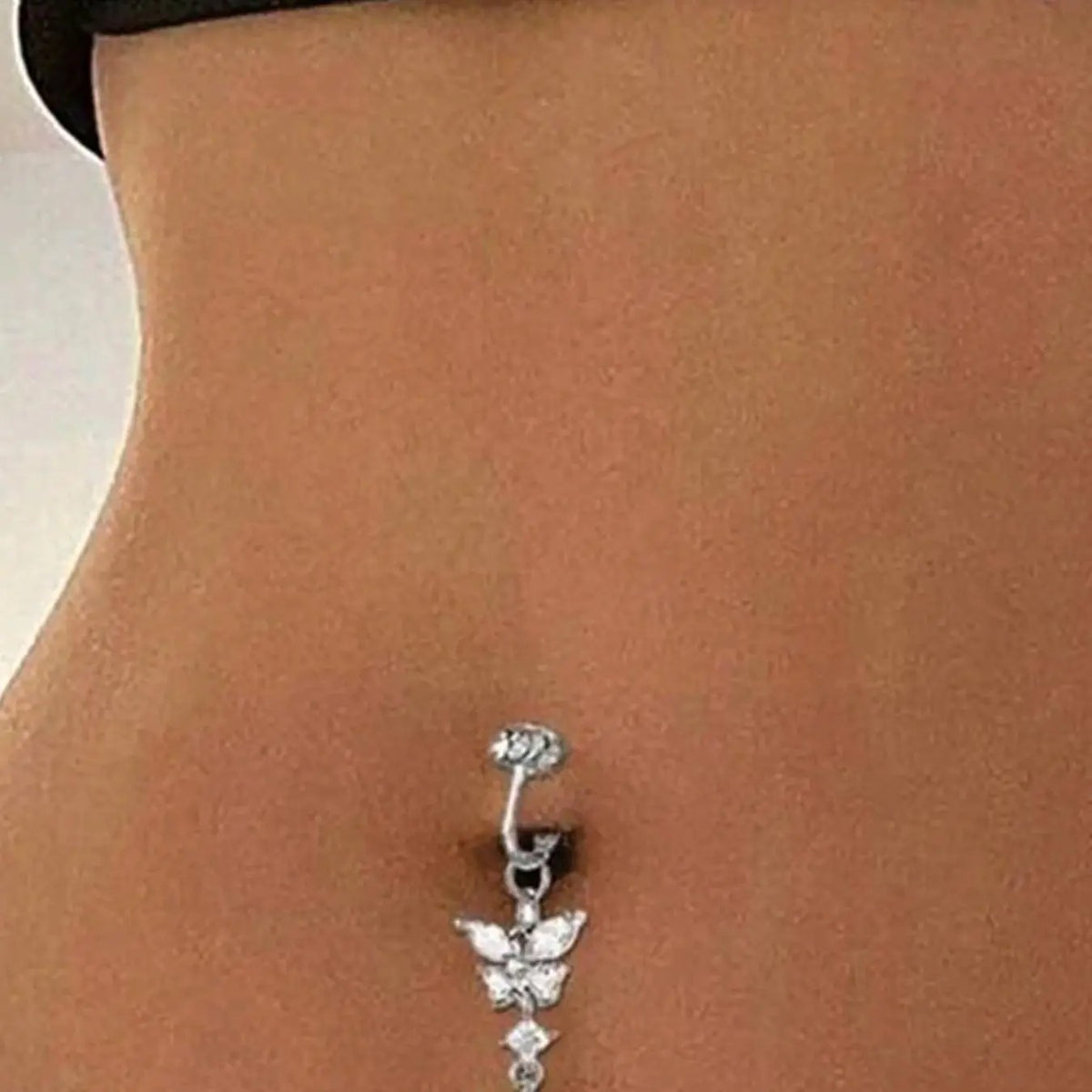 Dainty Butterfly Belly Button Ring
