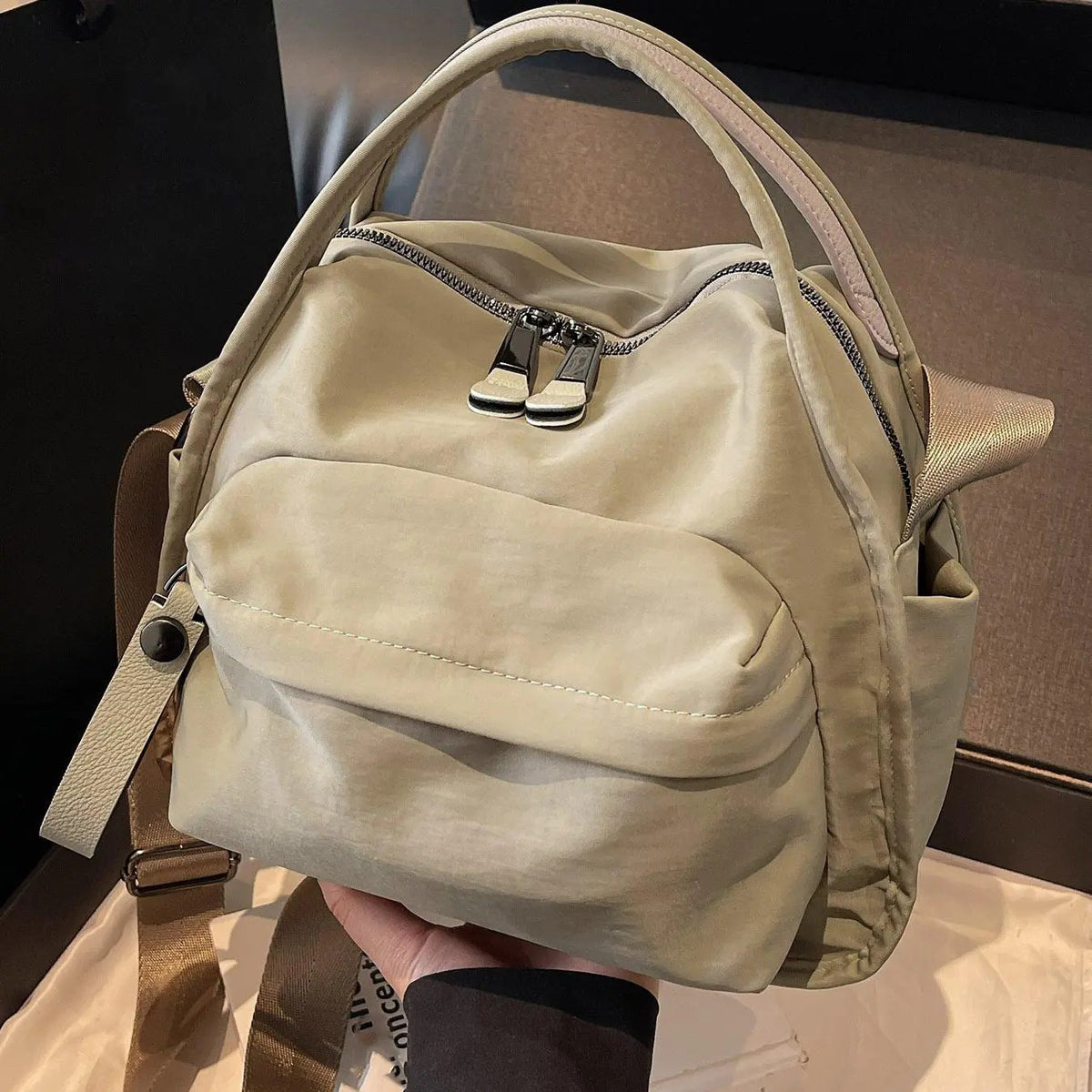 Elegant Minimalist Nylon Crossbody Bag