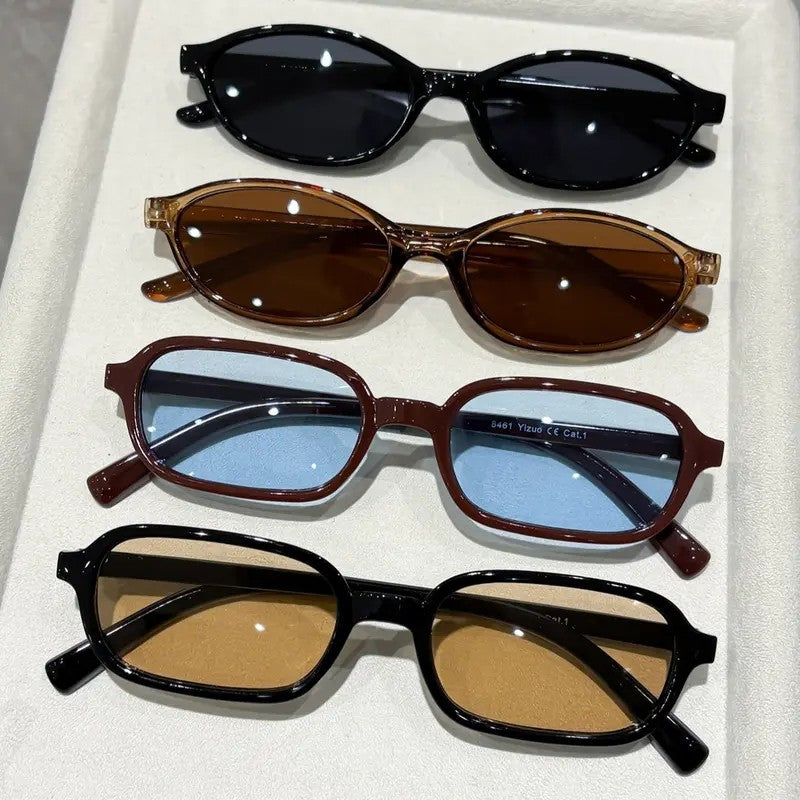 4pc Boho Oval Sunglasses Set
