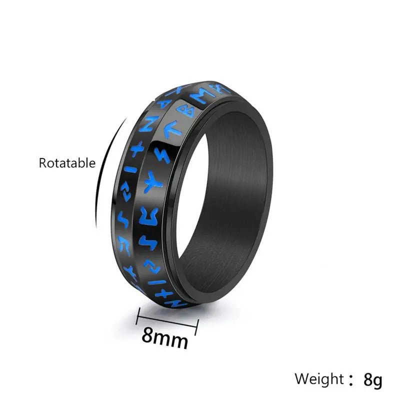 Classy Rune Spinner Ring
