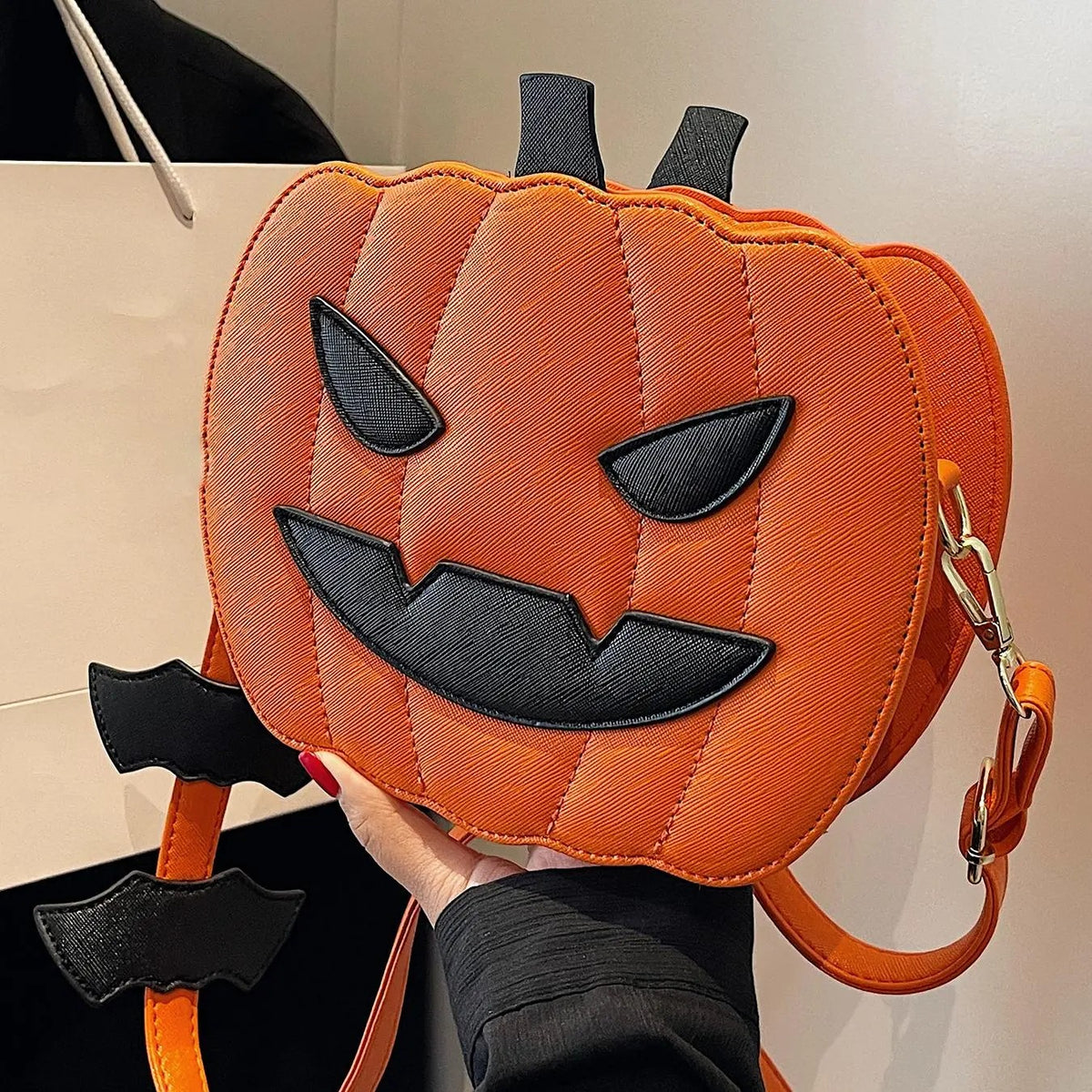 Playful Pumpkin Crossbody Bag