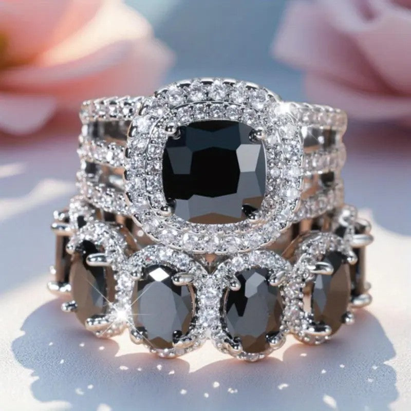 Classy Pink Zircon Halo Ring