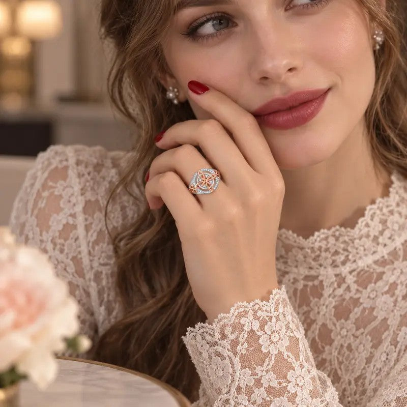 S925 Elegant Celtic Knot Ring