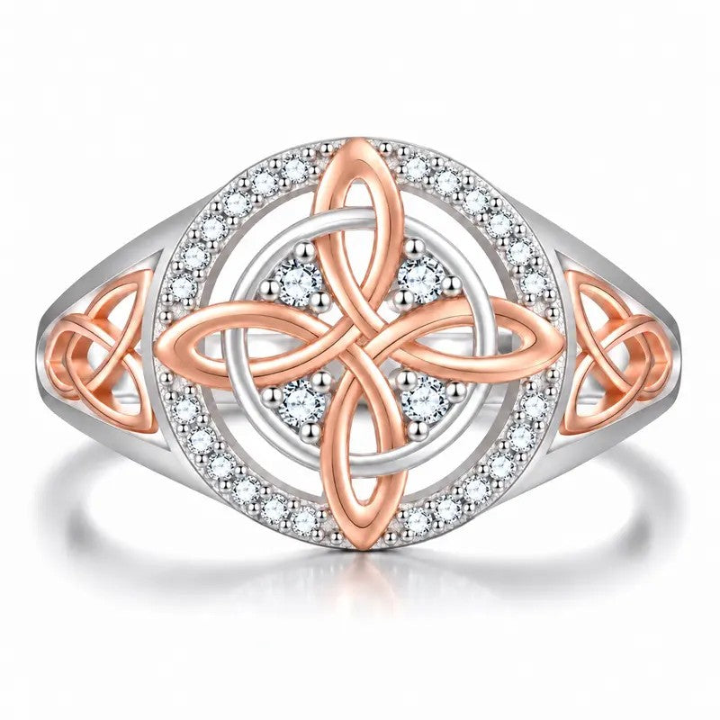 S925 Elegant Celtic Knot Ring