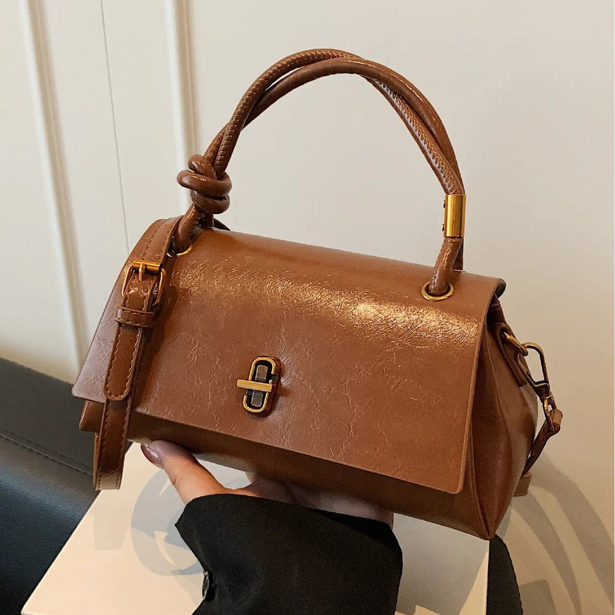 Elegant Vintage Mini Satchel Bag