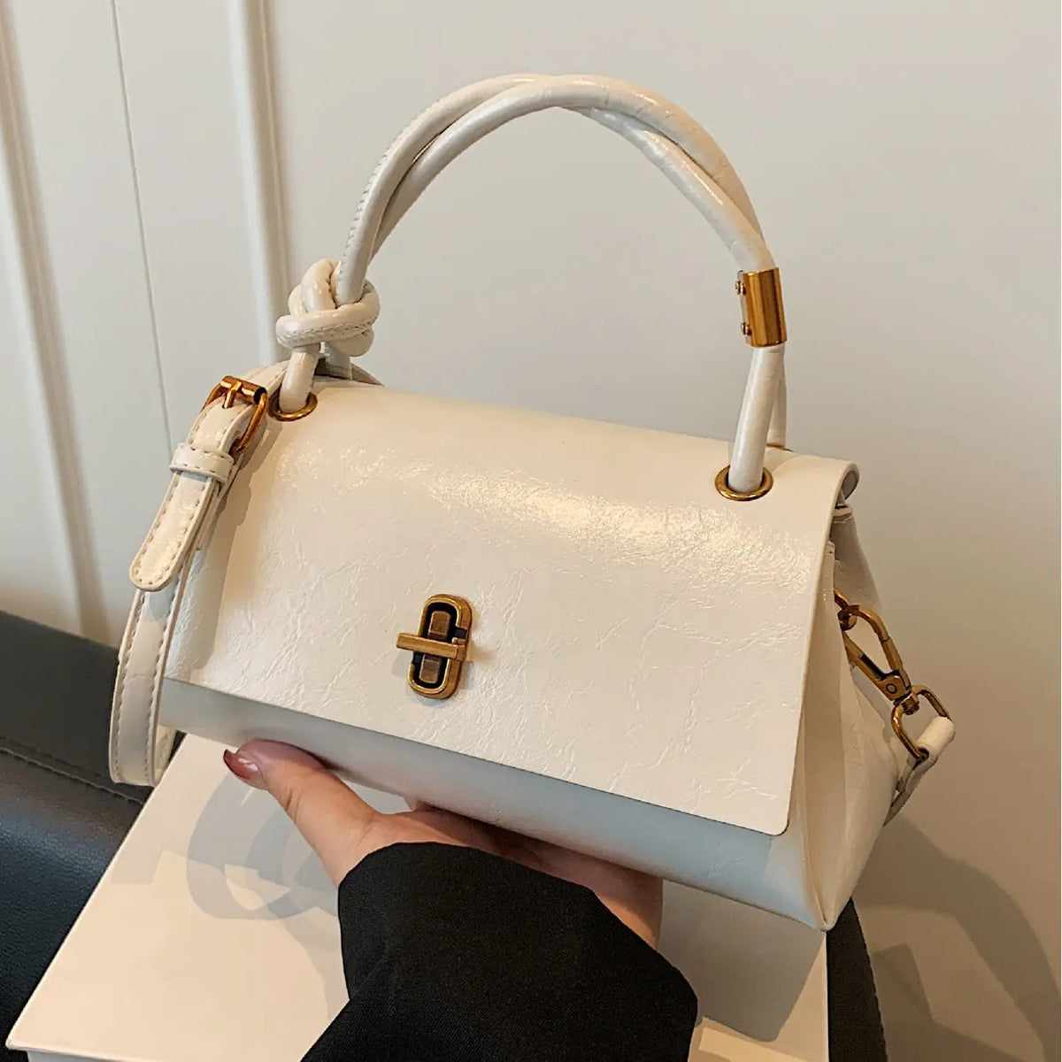 Elegant Vintage Mini Satchel Bag
