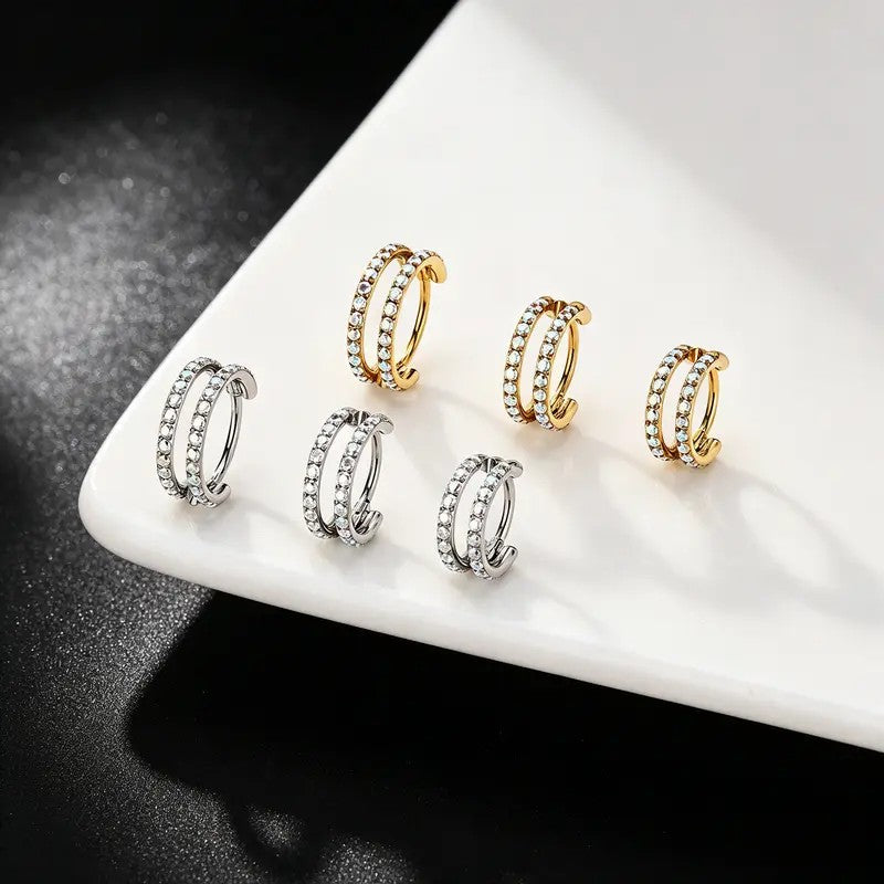 Dainty Double Hoop Nose Ring
