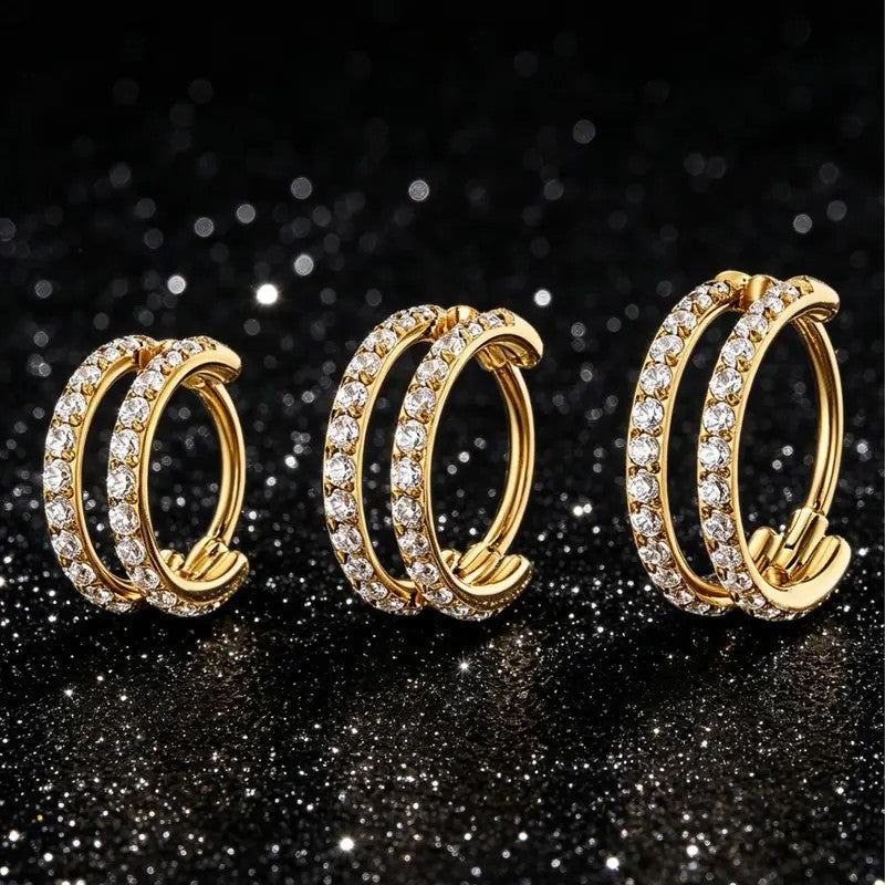 Dainty Double Hoop Nose Ring