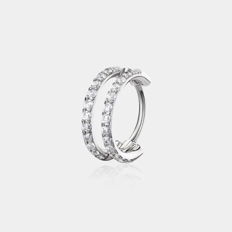 Dainty Double Hoop Nose Ring