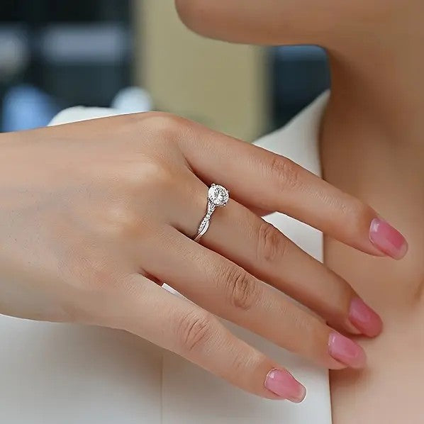14k Stainless Steel Elegant Crossover Ring