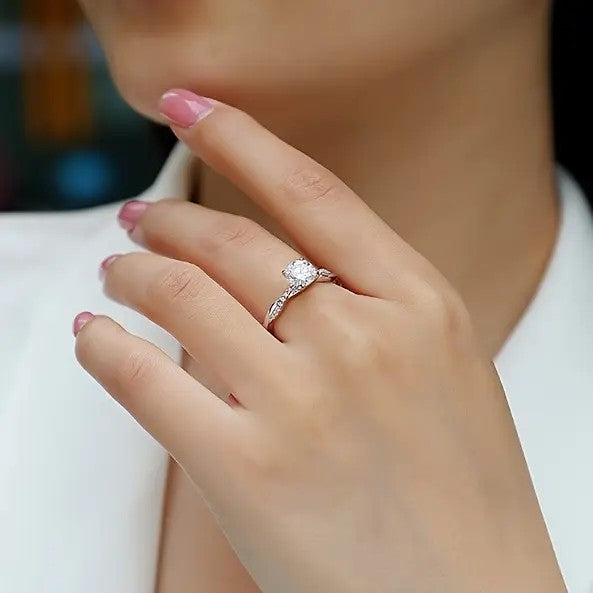 14k Stainless Steel Elegant Crossover Ring