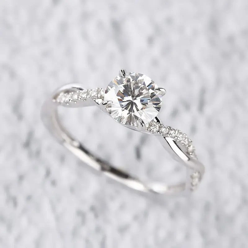 14k Stainless Steel Elegant Crossover Ring