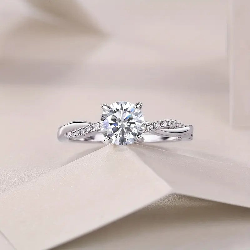 14k Stainless Steel Elegant Crossover Ring