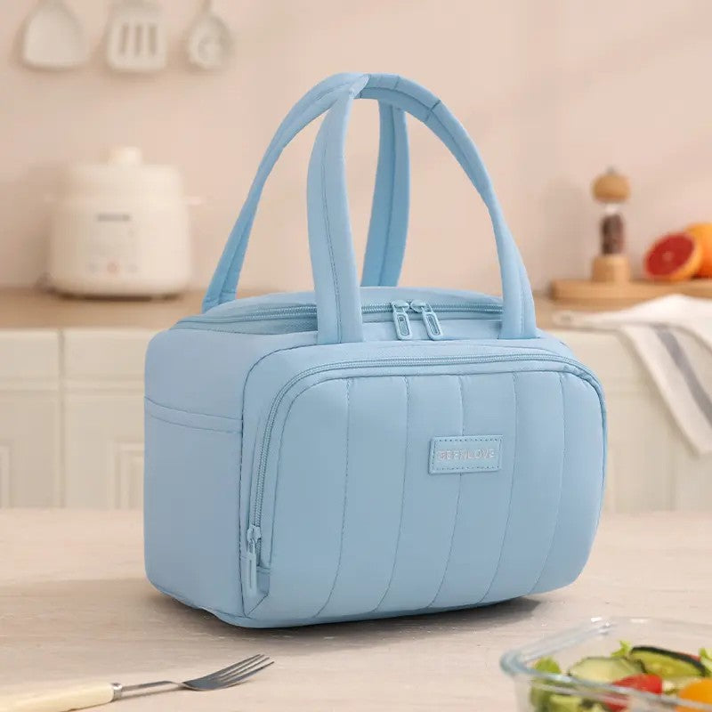 Classy Quilted Insulated Lunch Tote