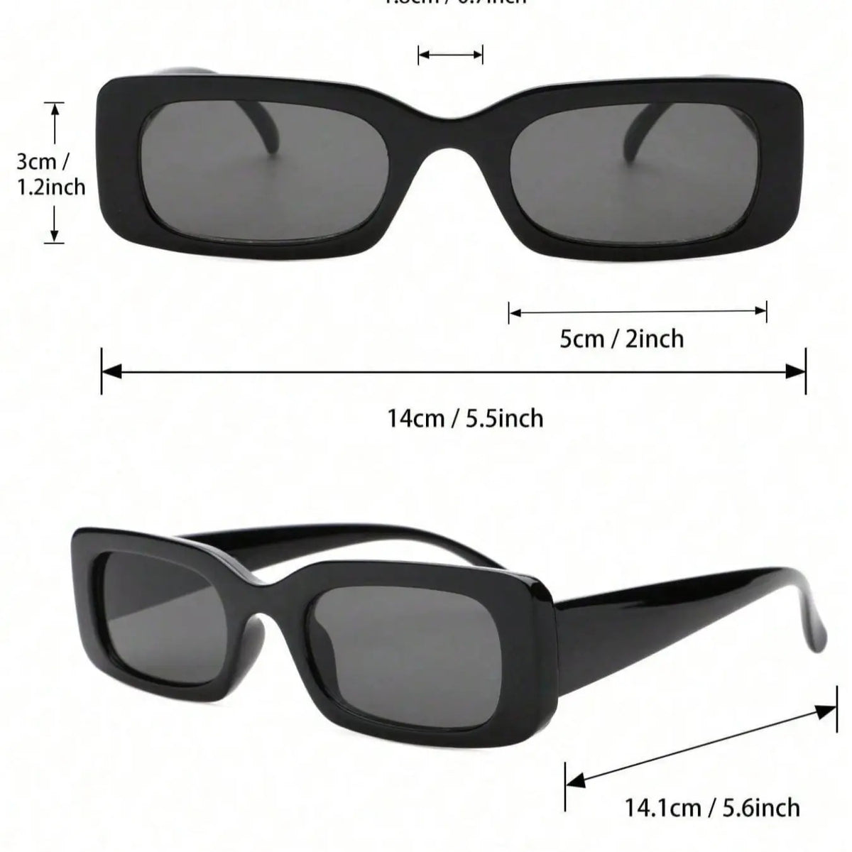 Chic Leopard Rectangular Sunglasses