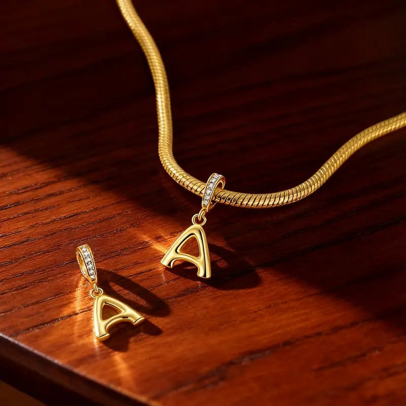 Dainty Cubic Zirconia Initial Pendant