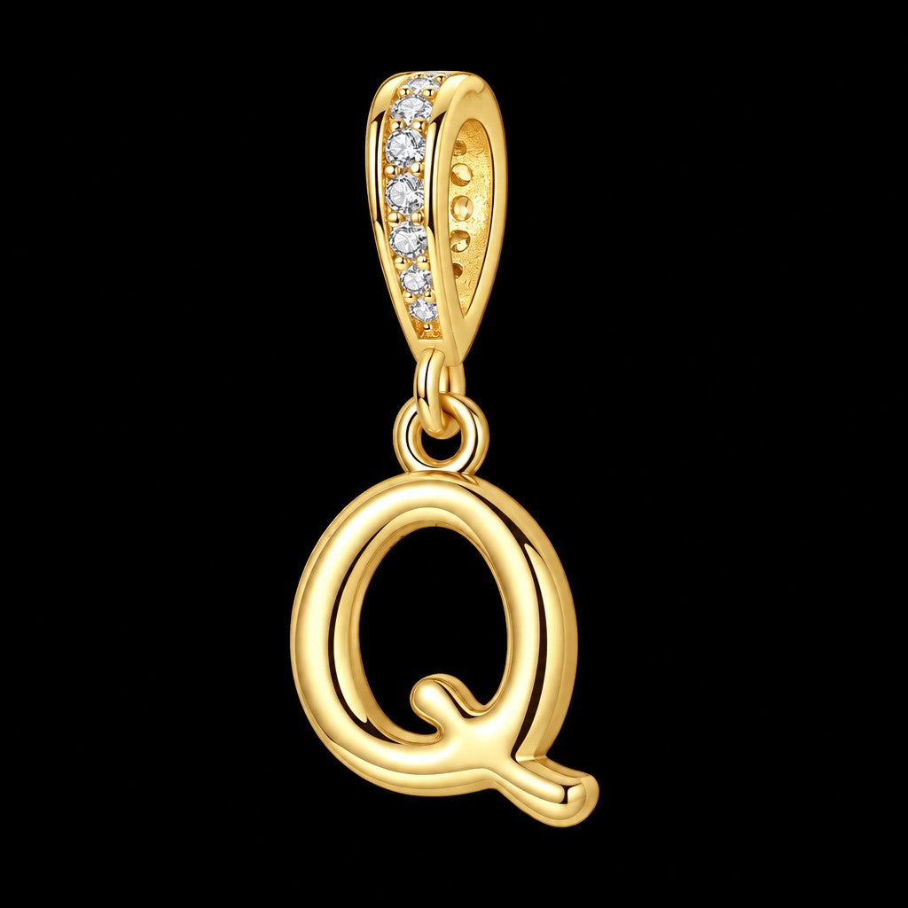 Dainty Cubic Zirconia Initial Pendant