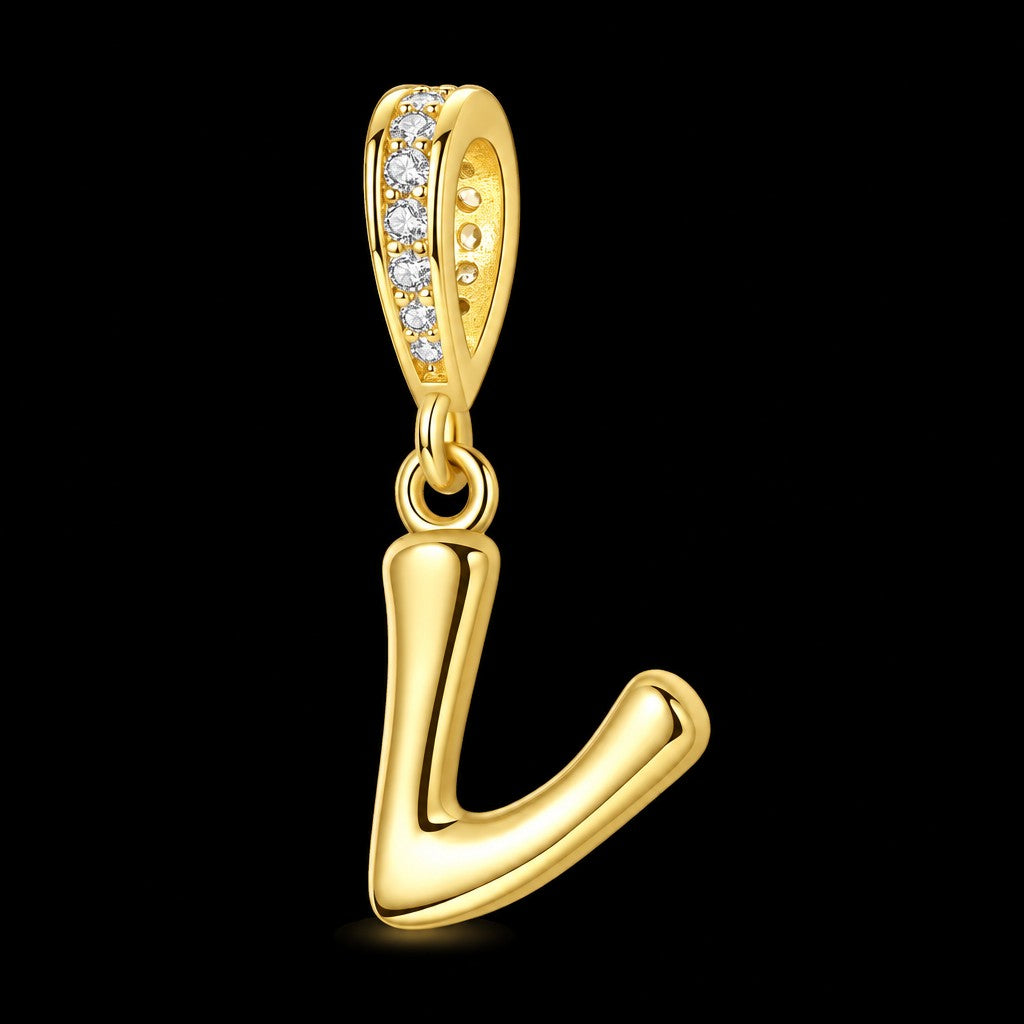 Dainty Cubic Zirconia Initial Pendant