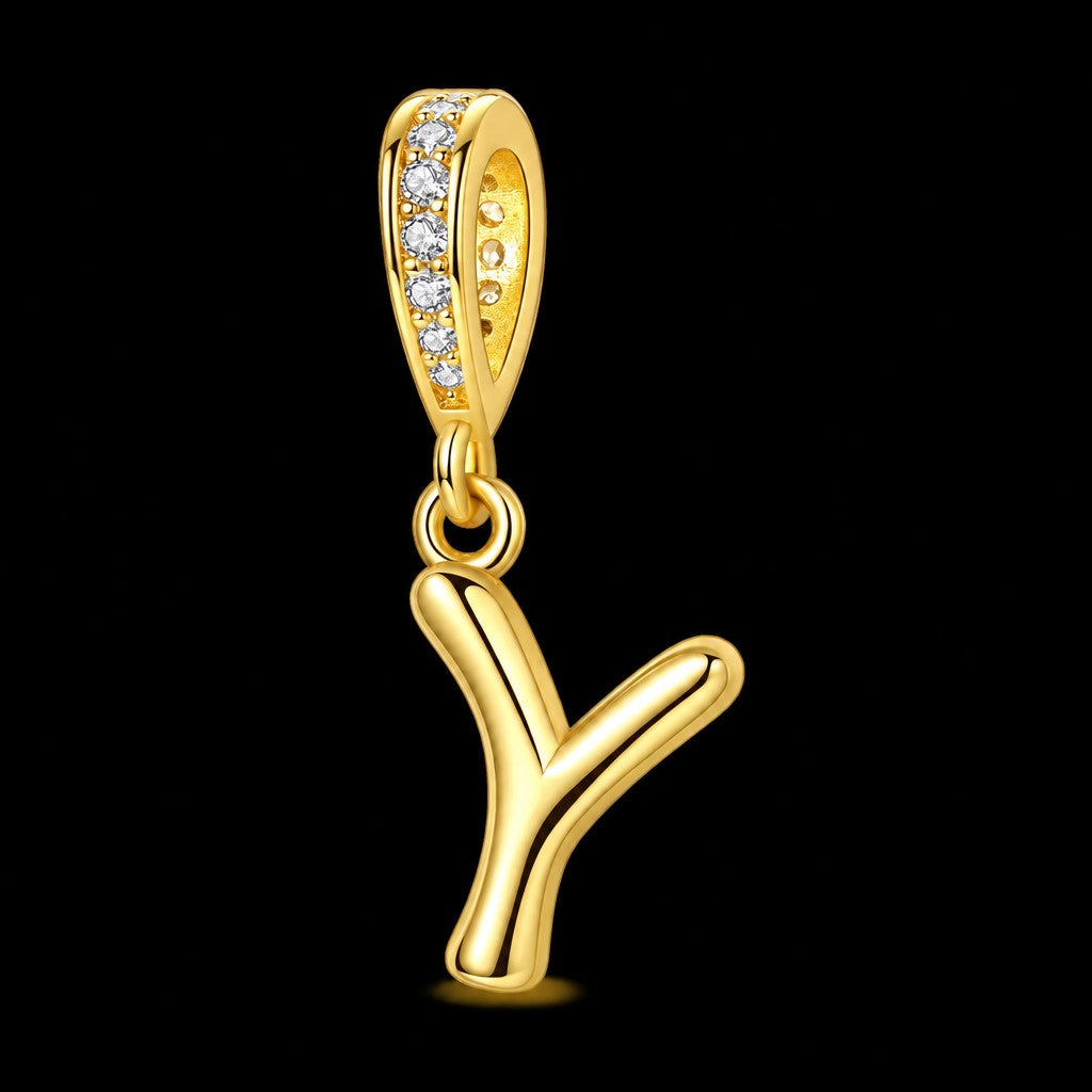 Dainty Cubic Zirconia Initial Pendant