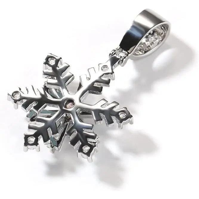 Dainty Blue Enamel Snowflake Choker Necklace