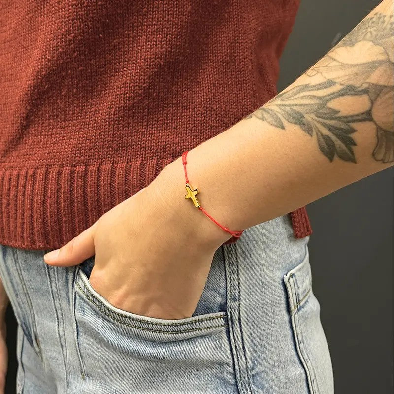 Adjustable Christian Faith Cord Bracelet