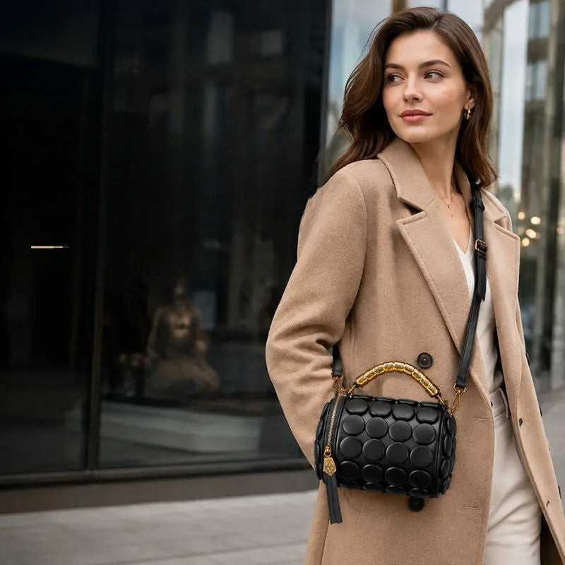 Chic Sculptural Bubble Satchel