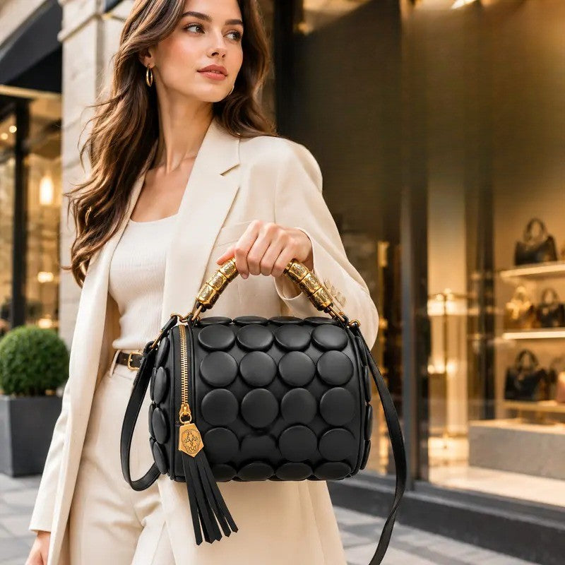 Chic Sculptural Bubble Satchel