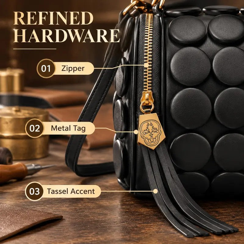 Chic Sculptural Bubble Satchel