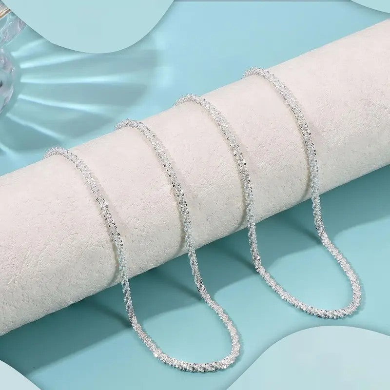 2pc Dainty Layered Zircon Necklace Set