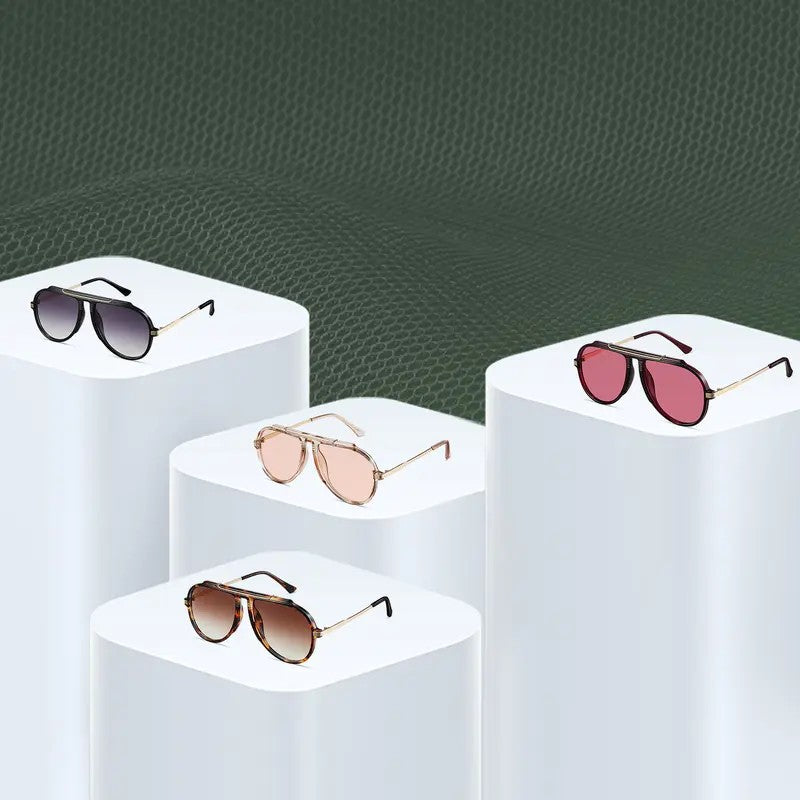 Classy Tortoiseshell Aviator Sunglasses