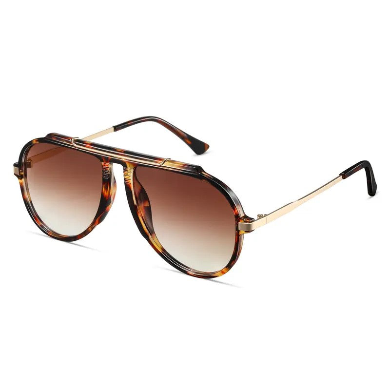 Classy Tortoiseshell Aviator Sunglasses