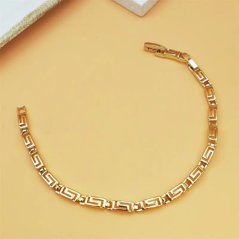 Classy Geometric Link Bracelet