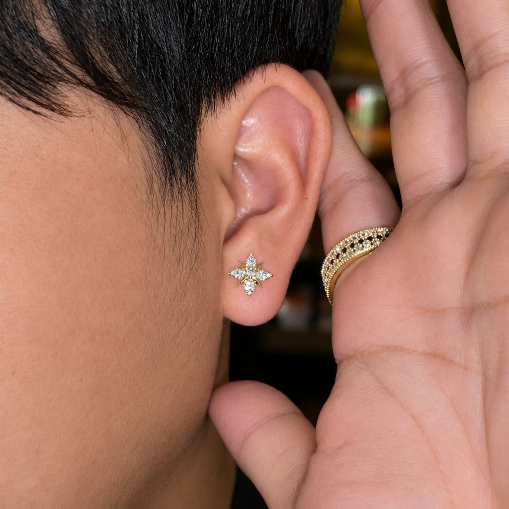 Dainty Star Stud Earrings