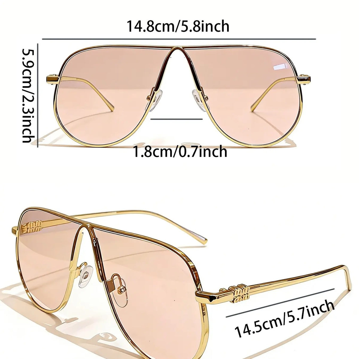 Classy Vintage Inspired Aviator Sunglasses