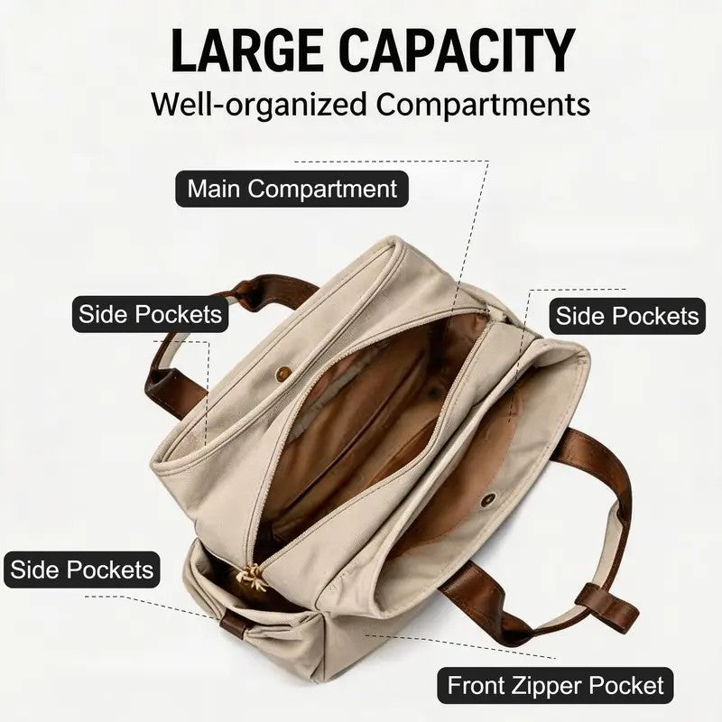 Classy Convertible Nylon Tote Bag