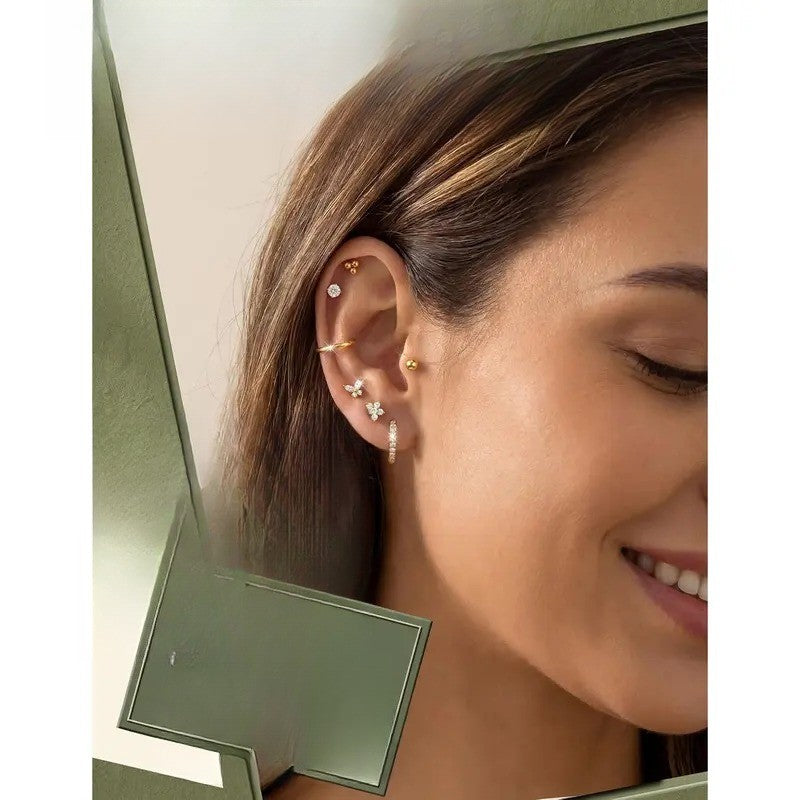 12pc Dainty Mixed Motif Earring Set