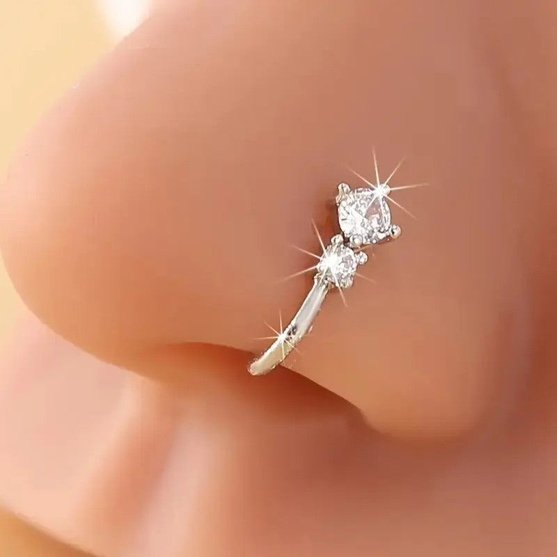 Dainty Sparkling Fake Nose Ring