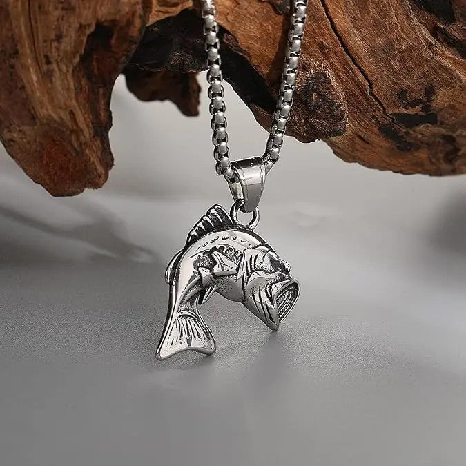 Statement Largemouth Bass Pendant Necklace