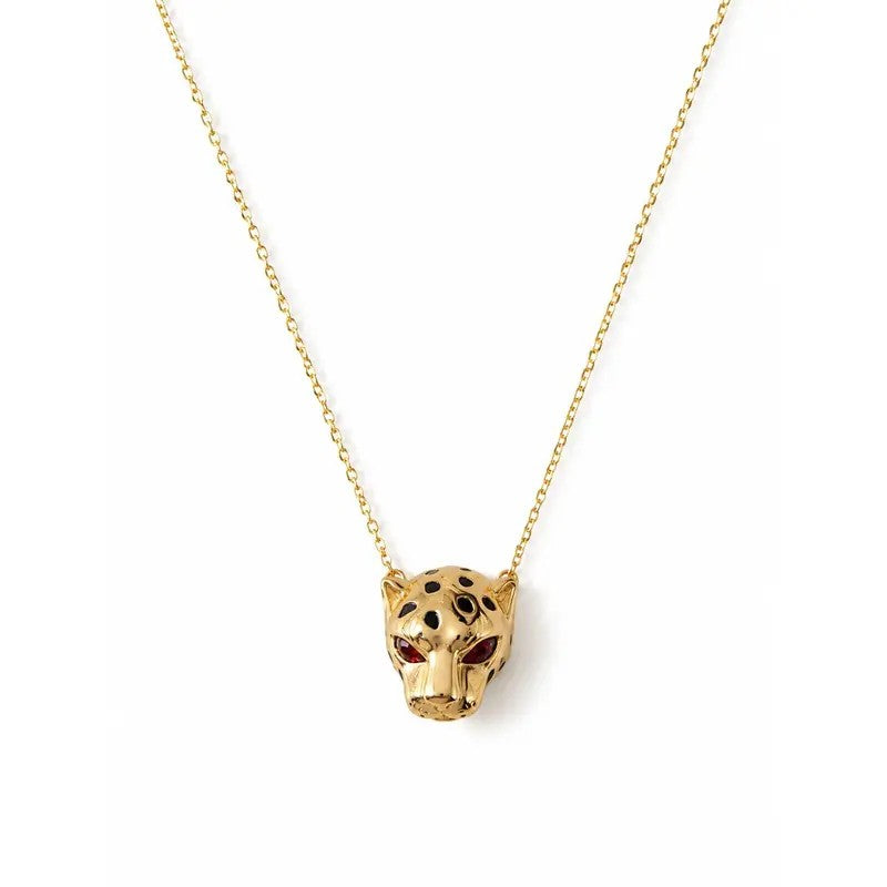 Classy Panther Head Pendant Necklace