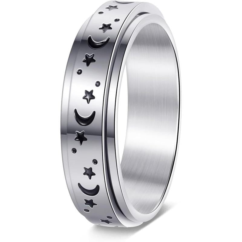 18k Classy CZ Spinner Ring