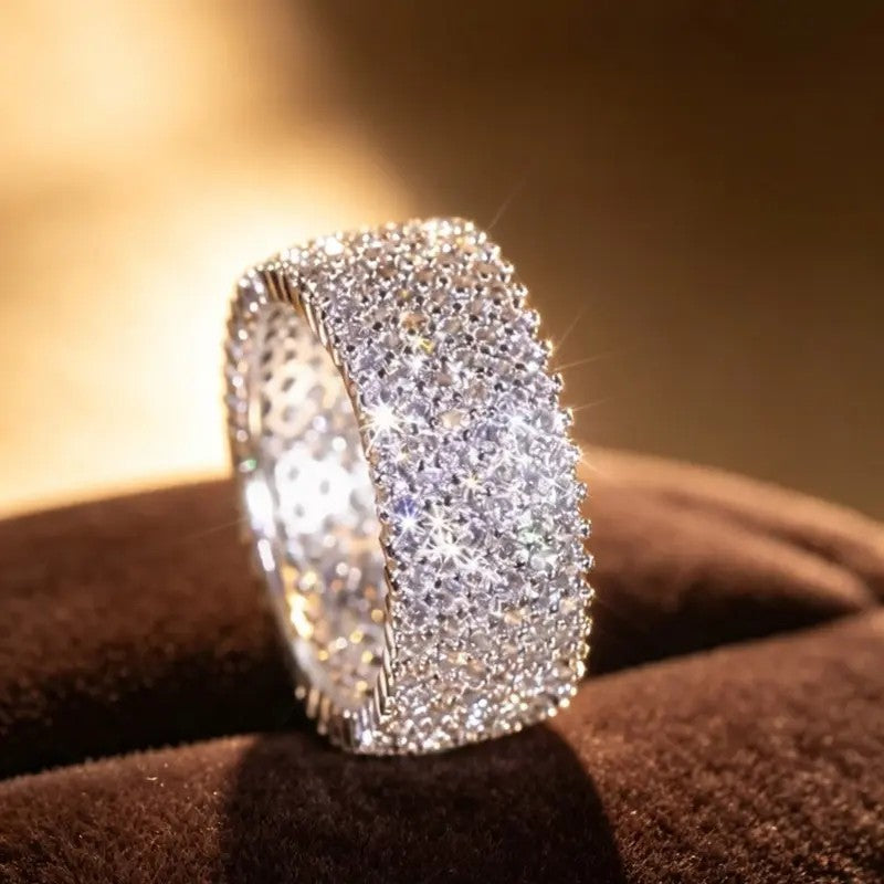 Classy Pave Wide Band Ring