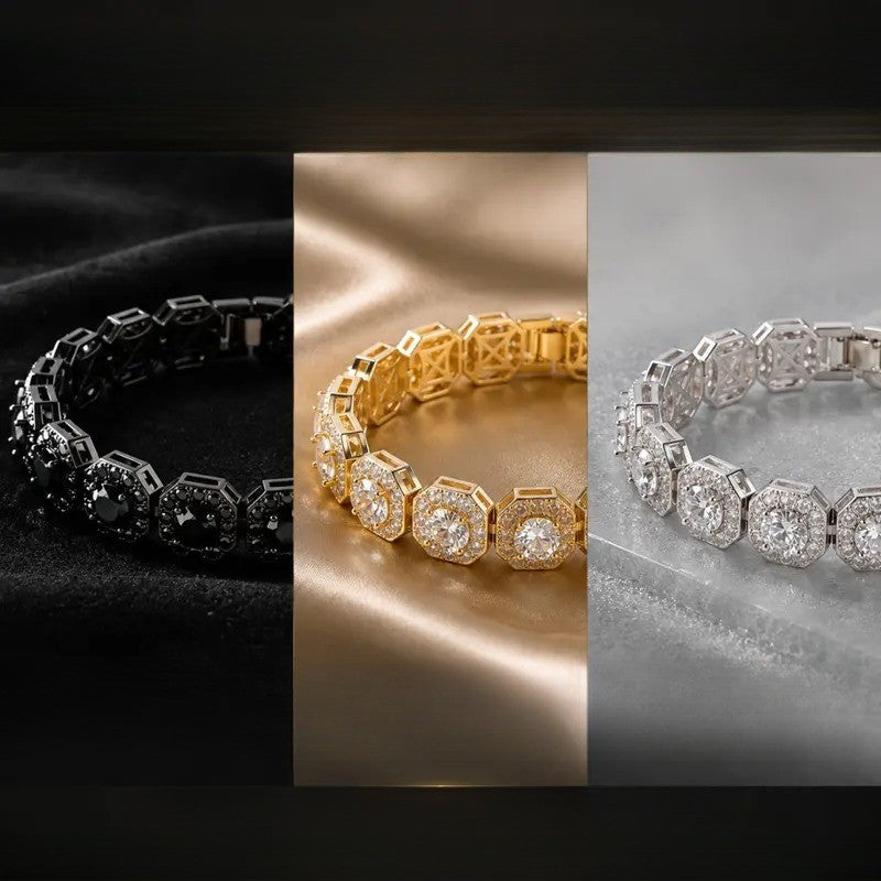 Classy Iced Out Floral Tennis Bracelet