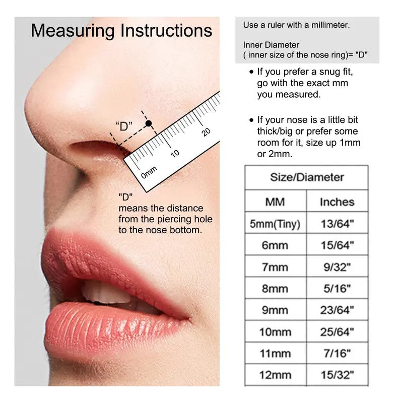 Dainty Princess Cut CZ Hinged Nose Ring