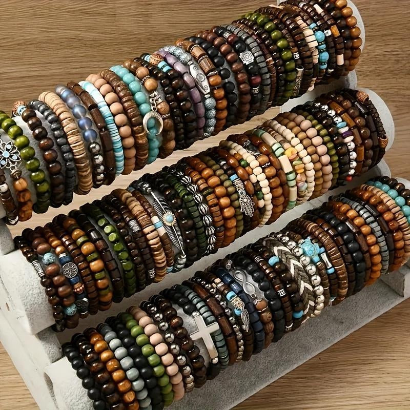 72pc Adjustable Boho Bracelet Variety Set