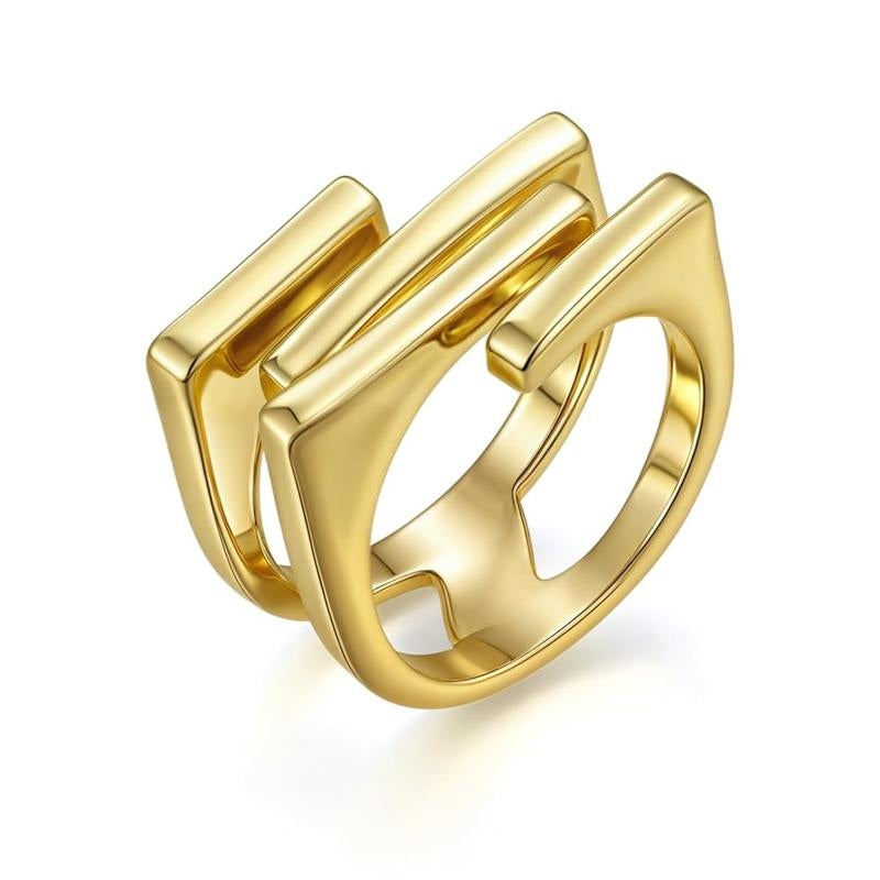 Double Layered Geometric Ring