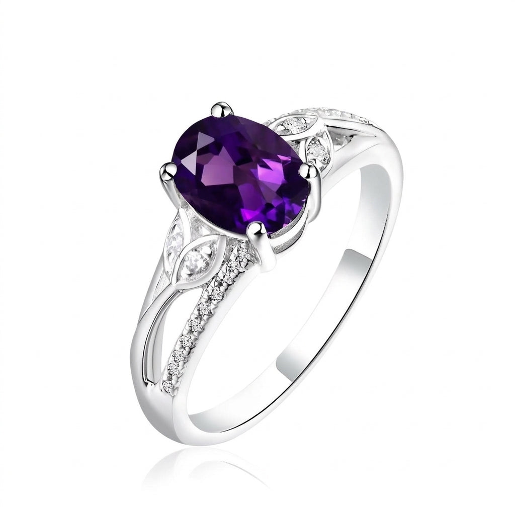 Elegant Purple Gemstone Ring