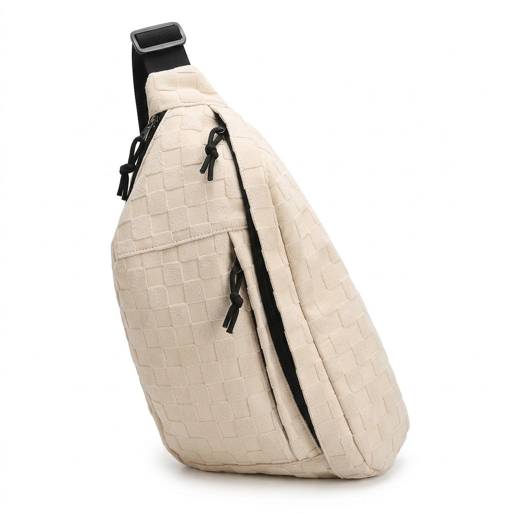 Large Zippered Chest Crossbody Bag